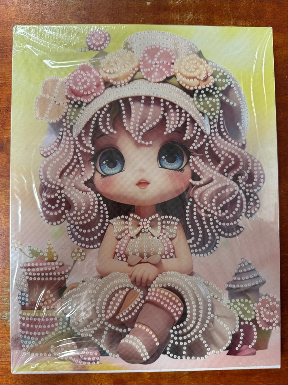 DIY Diamond Painting Kit Cute Princess Girl Canvas Art Craft New